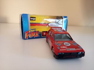 Lancia Delta S4 Burago 1/43 Vermelho