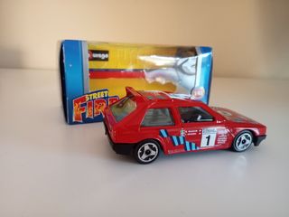 Lancia Delta S4 Burago 1/43 Vermelho