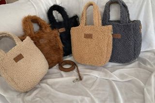 Bolso Tote Mini UGG Australia Teddy Beige/Marrón