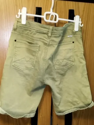 Shorts vaqueros Blend color verde oliva