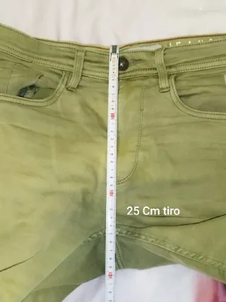 Shorts vaqueros Blend color verde oliva