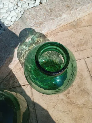 Conjunto 2 Damajuanas antiguas boca ancha