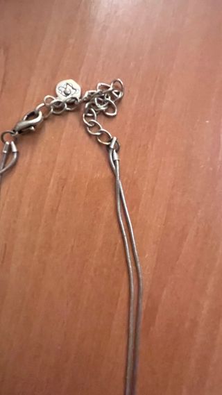 Collar abalorios parisino plata y turquesa