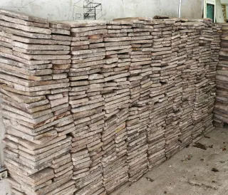 Ladrillos rústicos de terracota.