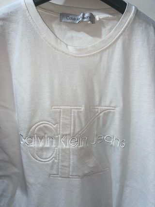 Camiseta Calvin Klein Jeans Blanca Hombre