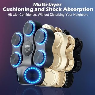 TECHVIZRS máquina boxeo musical LED 9 velocidades