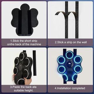 TECHVIZRS máquina boxeo musical LED 9 velocidades