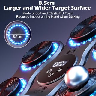 TECHVIZRS máquina boxeo musical LED 9 velocidades