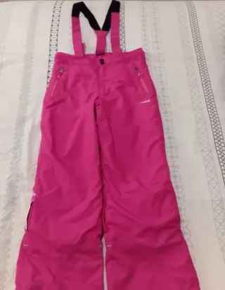 Pantalón de esquí Decathlon rosa