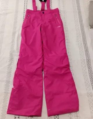 Pantalón de esquí Decathlon rosa