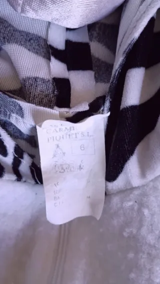 Disfraz Cebra Talla Infantil