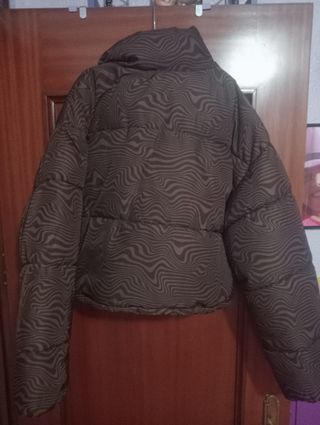 Chaquetón H&M Mujer Marrón/Multicolor