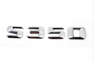 LOGO MERCEDES BENZ LETRAS S350 S-CLASE EMBLEMA