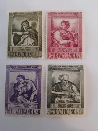 Francobolli Vaticani 1964 Michelangelo