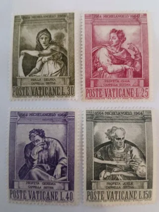 Francobolli Vaticani 1964 Michelangelo