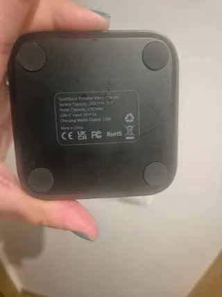 Cargador Batería Portátil Samsung Watch Negro