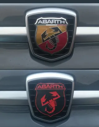 Kit Logos Abarth Escudo Negro
