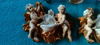 Acquasantiere acquasantini putti arte sacra