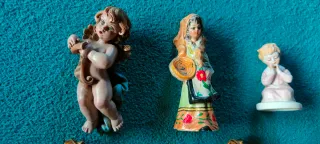 Acquasantiere acquasantini putti arte sacra