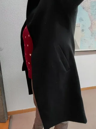 Chaqueta de lana negra talla 42 XL