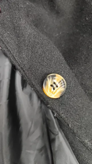 Chaqueta de lana negra talla 42 XL