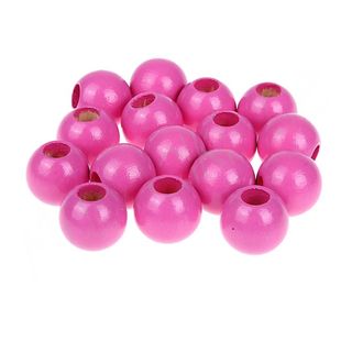 1000 bolas de madera de seguridad rosa