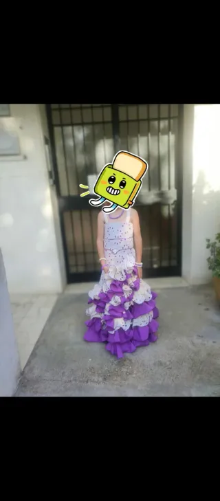 Traje Gitana Niña Talla 6-8 Años
