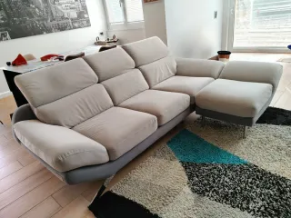 Divano angolare con chaise longue removibile