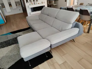 Divano angolare con chaise longue removibile