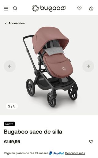 Bugaboo Fox 5 Silla Paseo gris/ Rosa.