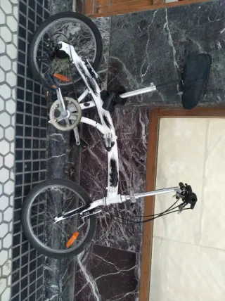 Bicicleta Plegable Blanca