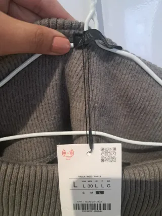 Falda Zara Gris Talla XL