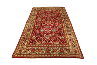 Antico Tappeto Kashan Persiano 208x142