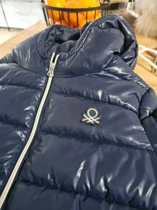 Plumífero Benetton Azul Talla M