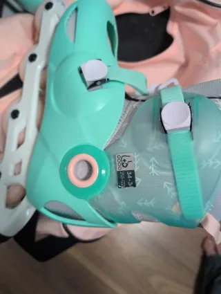 Patines Oxelo Talla 34-36 + Accesorios