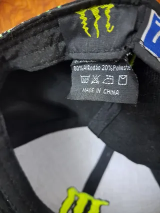 Gorra Monster Energy Negra y Verde