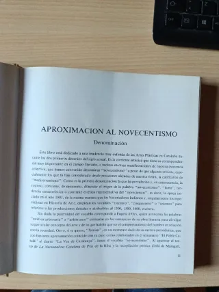 El novecentismo catalan. Libro.