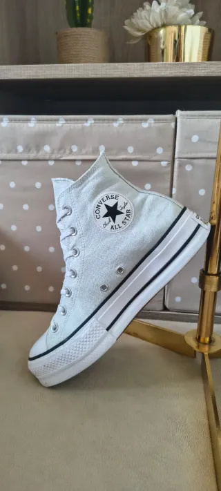 Converse de plataforma verde menta pálido 40