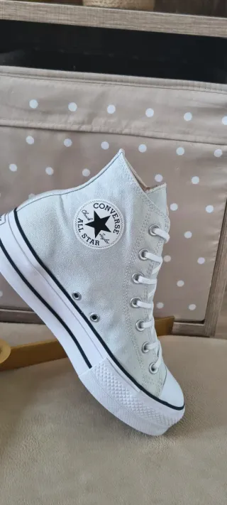 Converse de plataforma verde menta pálido 40