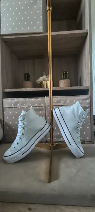 Converse de plataforma verde menta pálido 40