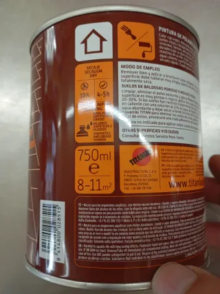 Titan Suelos Pavimentos Pintura Roja