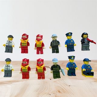 Lote LEGO Minifiguras Policía + Vehículos