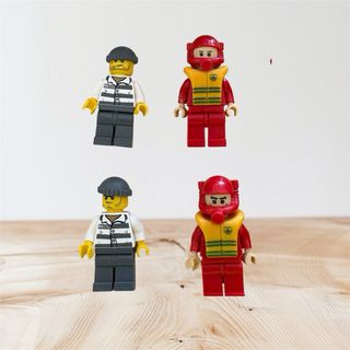 Lote LEGO Minifiguras Policía + Vehículos