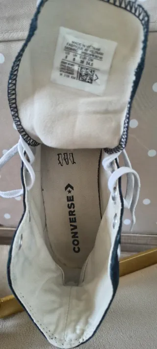 Converse de plataforma Negras talla 39,5