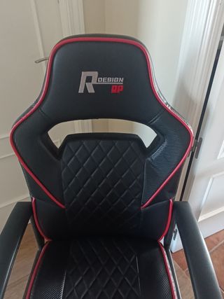 Silla Gamer R DESIGN Negra/Roja