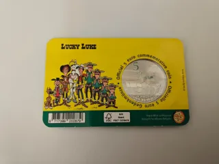 Moneda Lucky Luke 5 euros