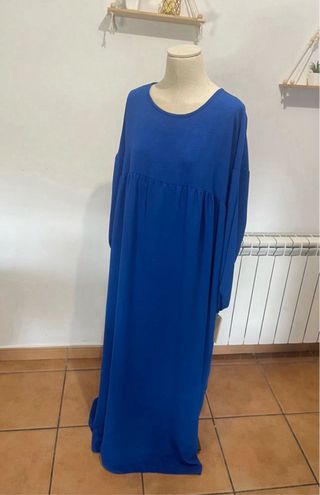 Vestido largo azul