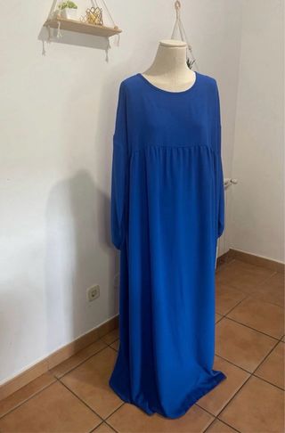Vestido largo azul