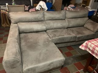 Sofá Chaise longue gris