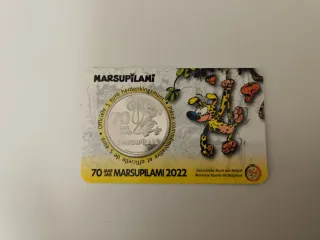 Moneda Marsupilami 5 euros, aniversario 70 años